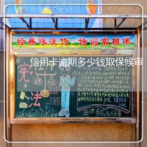 信用卡逾期多少钱取保候审 信用卡逾期多少钱取保候审