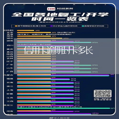 信用卡逾期封卡多长