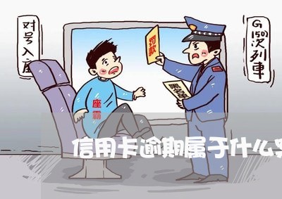 信用卡逾期属于什么案件行为类型/2023110314926