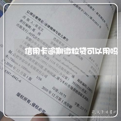 信用卡逾期微粒贷可以用吗/2023062186038