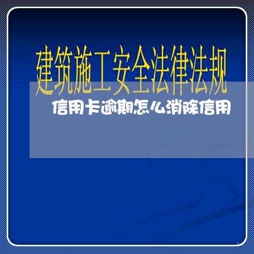 信用卡逾期怎么消除信用/2023072449614