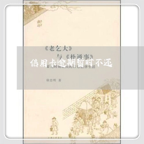 信用卡逾期暂时不还/2023012104167