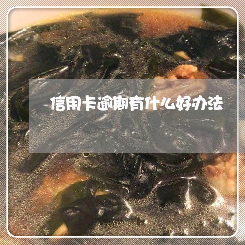 信用卡逾期有什么好办法 信用卡逾期有什么好办法