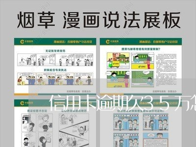 信用卡逾期欠35万怎么办/2023041355937