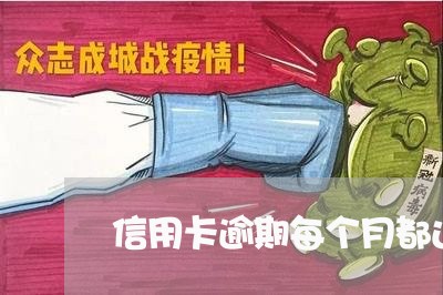 信用卡逾期每个月都还点/2023072258571