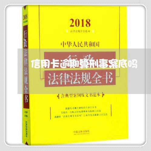 信用卡逾期算刑事案底吗