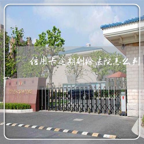 信用卡逾期纠纷法院怎么判