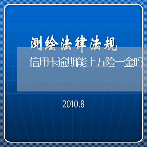 信用卡逾期能上五险一金吗 信用卡逾期能上五险一金吗