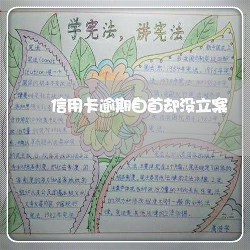 信用卡逾期自首却没立案 信用卡逾期自首却没立案