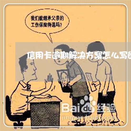 信用卡逾期解决方案怎么写的/2023061961824