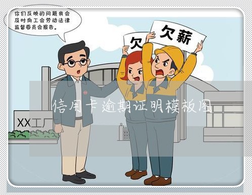 信用卡逾期证明模板图/2023061609158