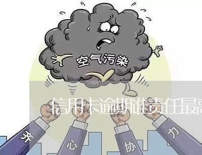 信用卡逾期谁责任最高 信用卡逾期谁责任最高