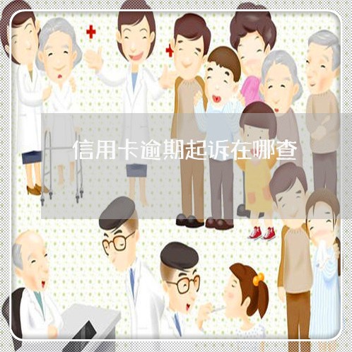 信用卡逾期起诉在哪查/2023061738181