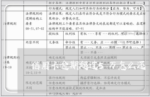 信用卡逾期超过5万怎么还/2023041382028