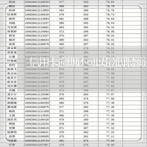 信用卡逾期还可以最低限额还款吗/2023110385968