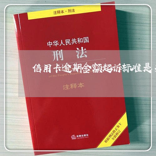 信用卡逾期金额起诉标准是多少天/2023110320495