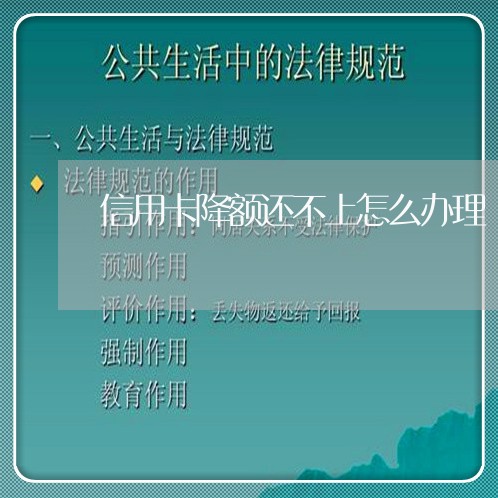 信用卡降额还不上怎么办理/2023012642738