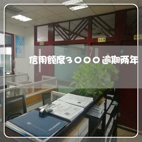 信用额度3000逾期两年