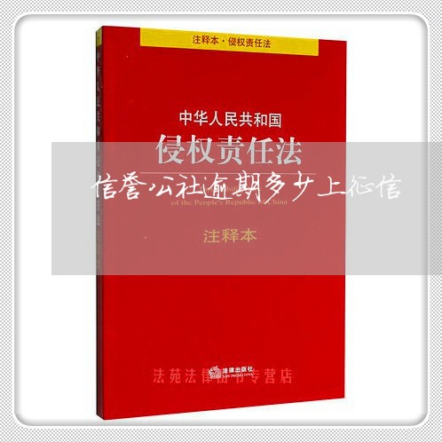 信誉公社逾期多少上征信