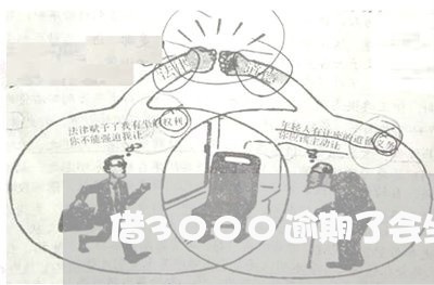 借3000逾期了会坐牢