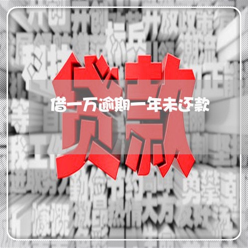 借一万逾期一年未还款