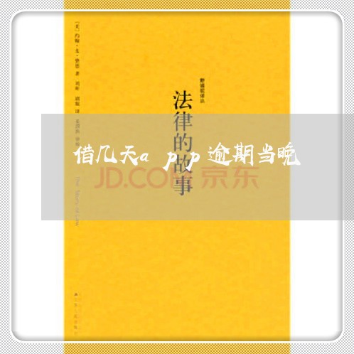 借几天app逾期当晚