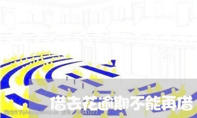 借去花逾期不能再借/2023021771865