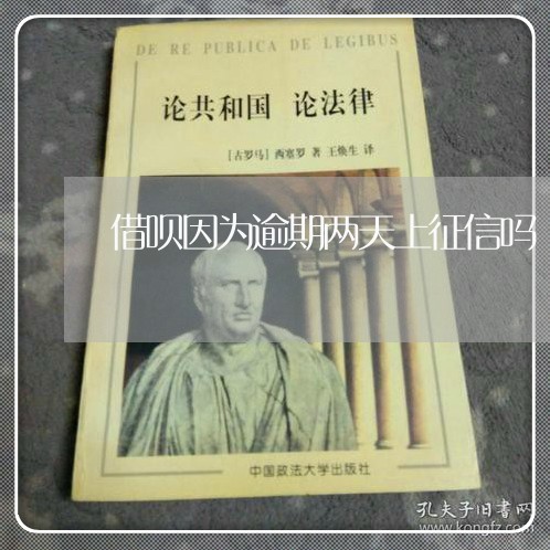 借呗因为逾期两天上征信吗/2023022704158