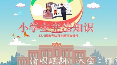 借呗延期1天会上征信吗/2023020629173