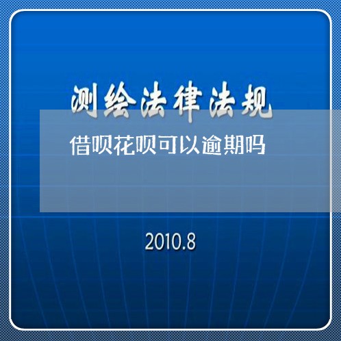 借呗花呗可以逾期吗/2023012668362