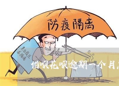 借呗花呗逾期一个月怎么办