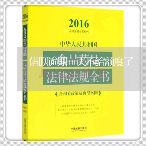 借呗逾期一天不给额度了/2023061542814