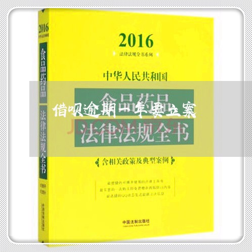 借呗逾期一年要立案/2023011917369