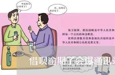 借呗逾期了会爆通讯录么/2023030179704