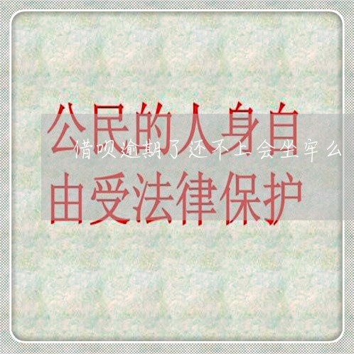 借呗逾期了还不上会坐牢么/2023030102634