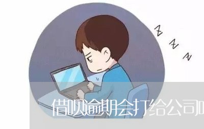 借呗逾期会打给公司吗 借呗逾期会打给公司吗