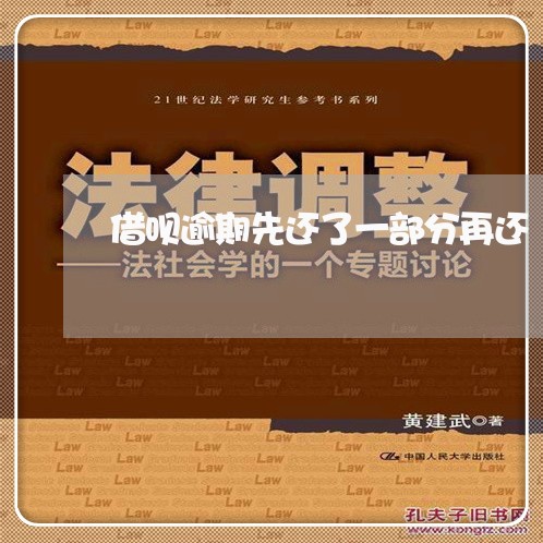 借呗逾期先还了一部分再还/2023032661828