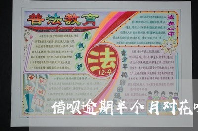 借呗逾期半个月对花呗有什么影响 借呗逾期半个月对花呗有什么影响