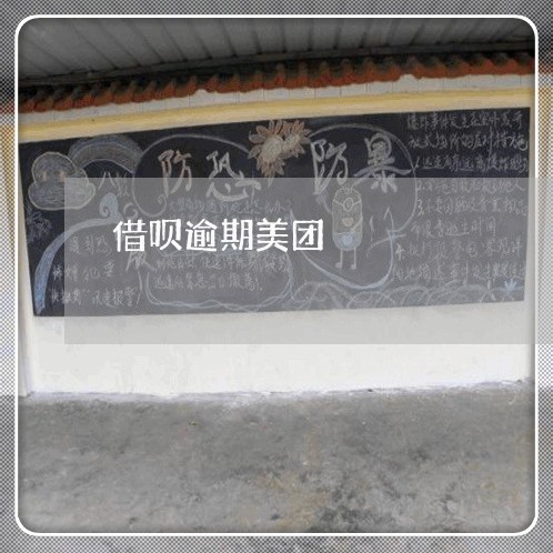 借呗逾期美团