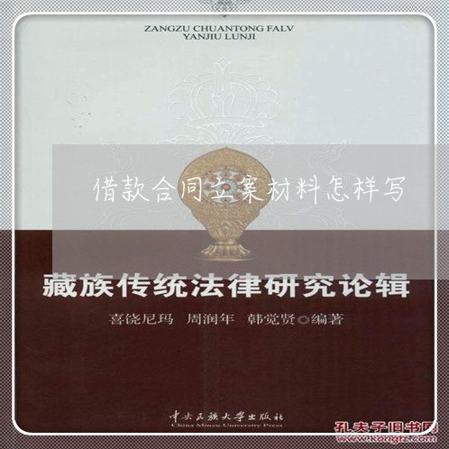 借款合同立案材料怎样写/2023041089582