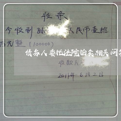 债务人委托法院拍卖相关问答 债务人委托法院拍卖相关问答