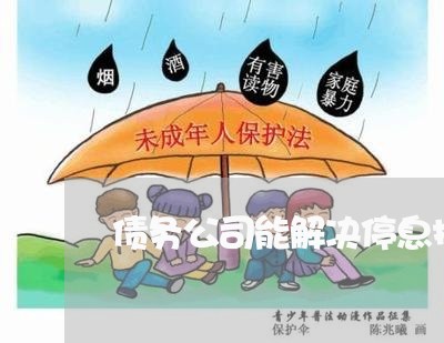 债务公司能解决停息挂账的业务吗/2023061795946