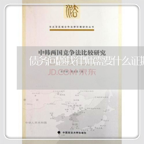 债务问题找律师需要什么证据/2023060396815