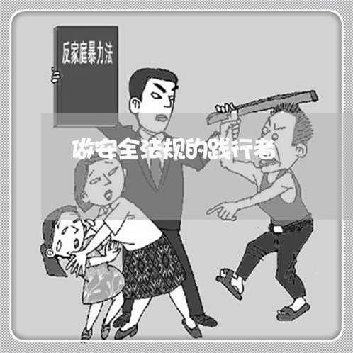 做安全法规的践行者