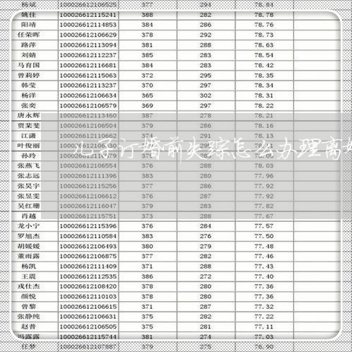 儿子订婚前失踪怎么办理离婚/2023061247371