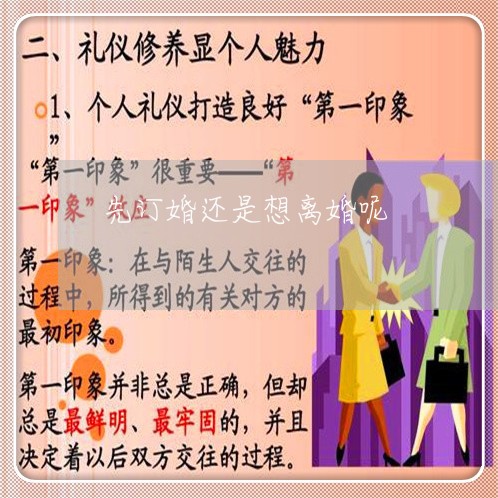 先订婚还是想离婚呢/2023042347392