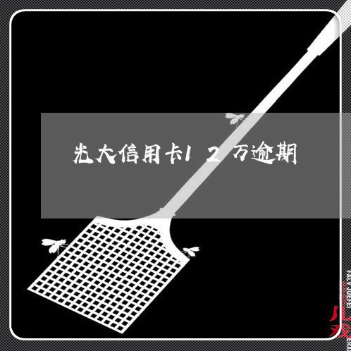 光大信用卡12万逾期 光大信用卡12万逾期