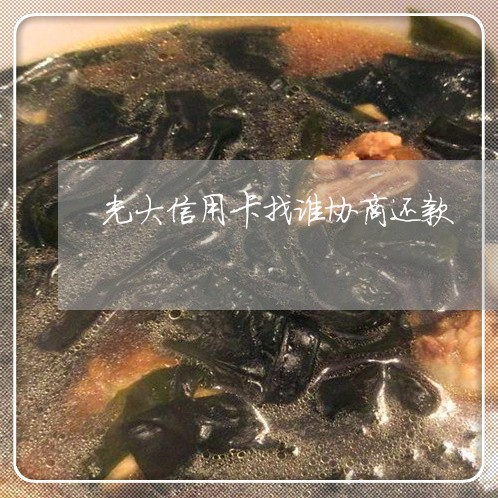 光大信用卡找谁协商还款/2023022641725 光大信用卡找谁协商还款/2023022641725
