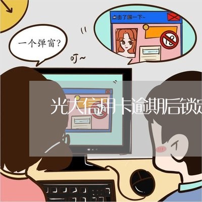 光大信用卡逾期后锁定浦发/2023060461823