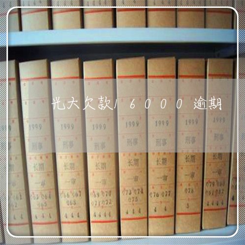光大欠款16000逾期 光大欠款16000逾期